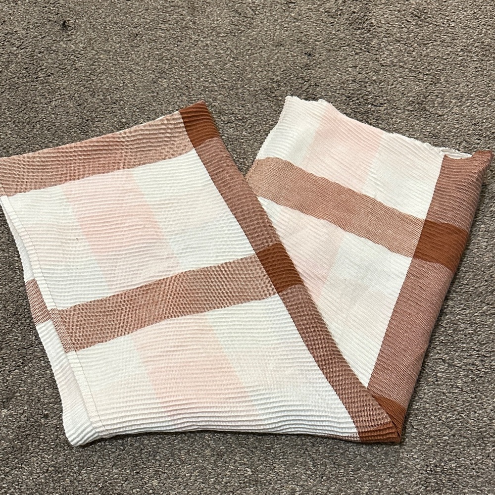 *DONATED* Striped Scarf in Pink and Brown